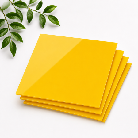 Plexiglas Turnat Colorat - Plexiglas Colorat Galben 3 mm x 2050 x 1523 mm