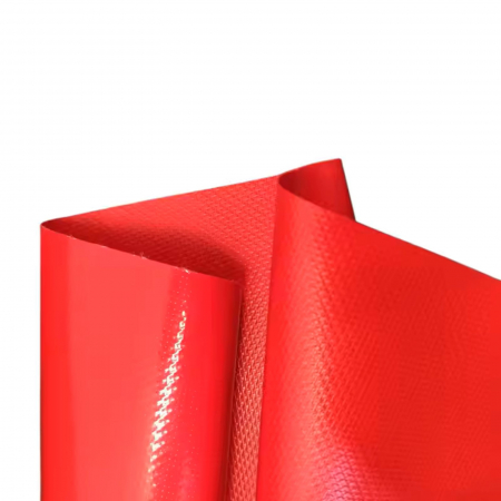 Prelate Camion, Tir, Semiremorca, 680 gr, Protectie UV, Latime 2750 mm, Rosu RAL 3020, PVC Impermeabiala [1]