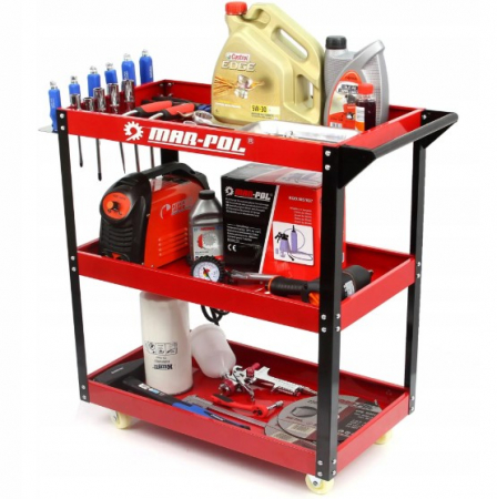 UNELTE PENTRU ATELIER - Carucior scule service 3 rafturi 136kg