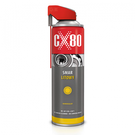 CX80 - Spray de vaselina cu lithiu pentru uz general CX 80 Lithium Grease  Duo Spray 500 ml