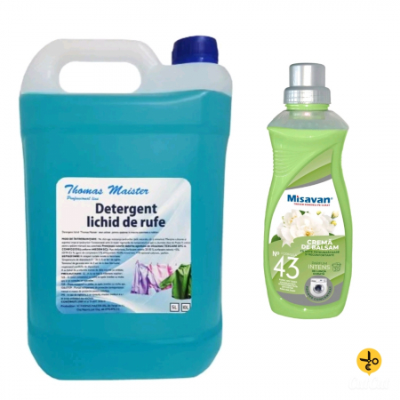 Oferte / Pachete promotionale - Detergent lichid de rufe Thomas Maister 5l +Misavan crema de balsam nr 43