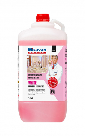Detergenti pentru haine - Detergent lichid rufe albe Dr. Stephan White Laundry Enzimatic 5l