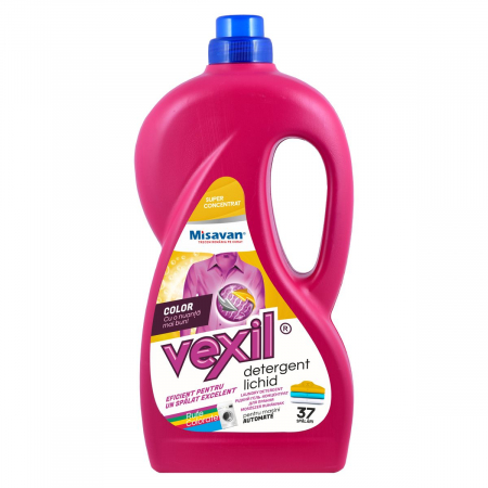 Detergenti pentru haine - Detergent lichid rufe colorate Vexil Color 1.5l, 37 spalari