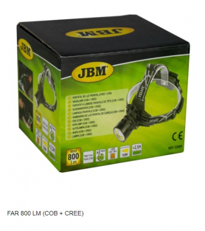 Lanterna frontala 800lm jbm [1]