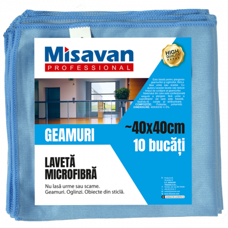 Lavete - Laveta Microfibra Geamuri  Albastru