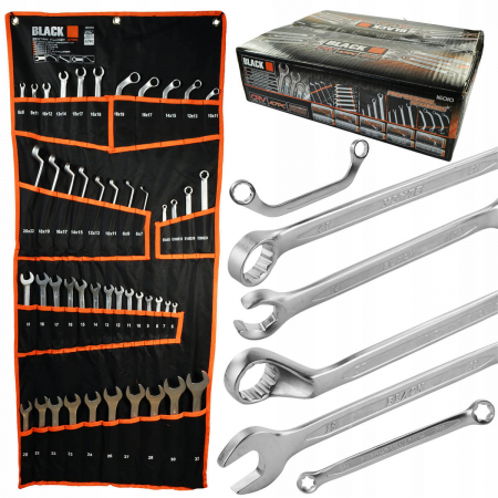UNELTE PENTRU ATELIER - Set 47 chei Black Pro pentru perete