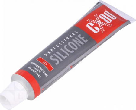 Silicon rezistent la temperatura - Silicon profesional 80ml rosu