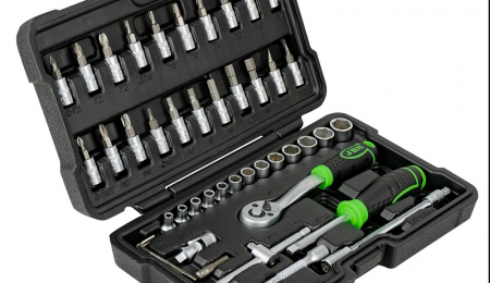 UNELTE PENTRU ATELIER - Trusa de tubulare hexagonale cu 46 piese