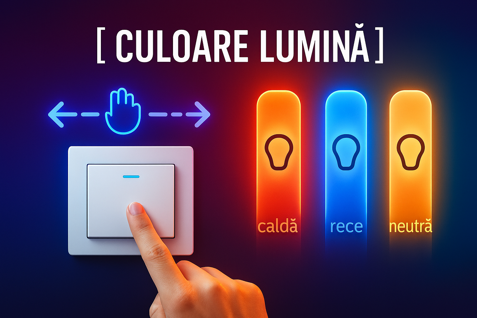 Ambianta nocturna lustra LED