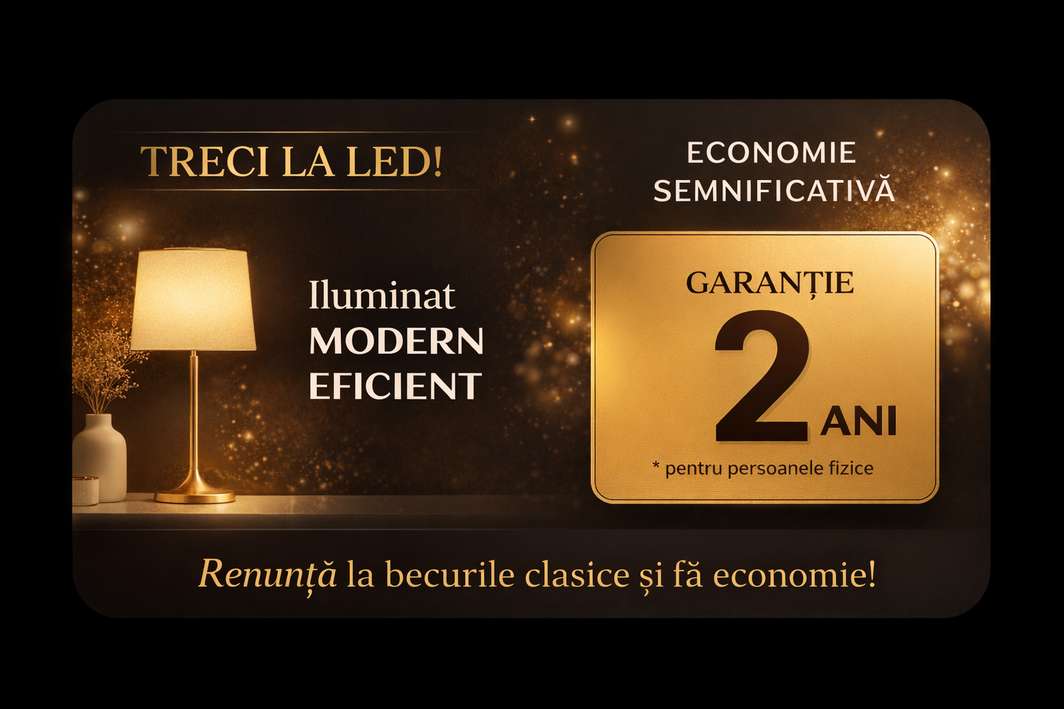 lustra led garantie 2 ani