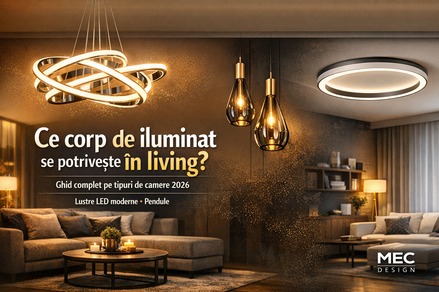 Ghid corpuri iluminat LED pentru fiecare camera