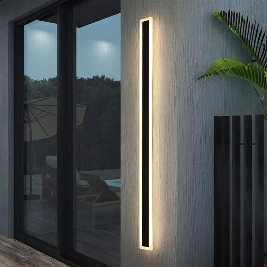 Aplica LED de Exterior Mack, Lungime 80cm, 31W, IP65, Metal, Liniar, Negru [4]