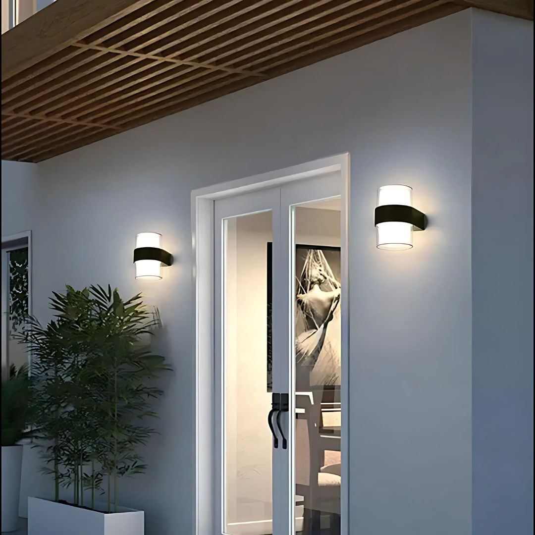 Aplica LED Exterior MIRA, 2 Surse de lumina, Lumina Calda, Negru [1]