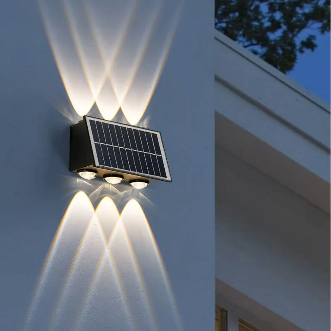 Aplica LED Exterior Solaris, 6 Surse de lumina, Lumina Calda, Negru [1]