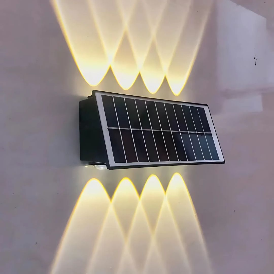 Aplica LED Exterior Solaris, 8 Surse de lumina, Lumina Calda, Negru [1]