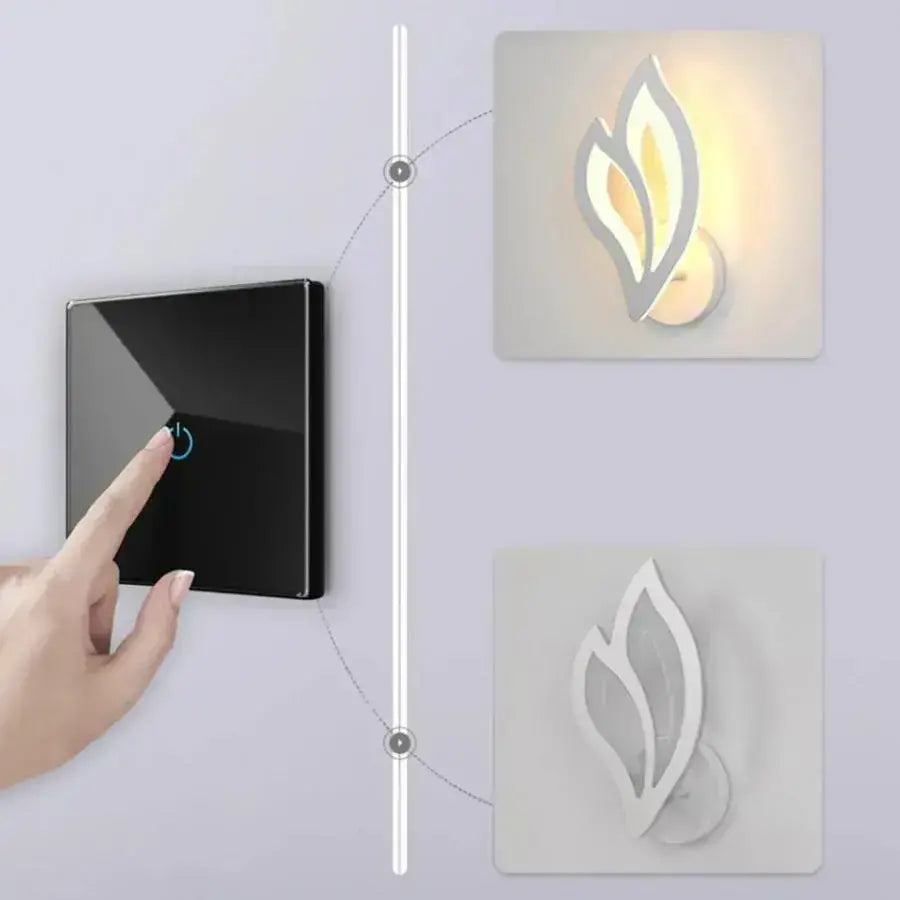 Aplica LED LILY 15W Petala Lumina Rece/Calda/Neutra Acril si Metal Alb [2]