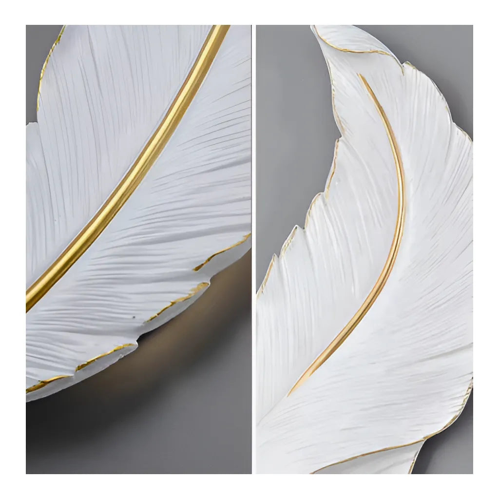 Aplica LED Pena 65cm, lumina Rece/Calda/Neutra, Alb Auriu [2]