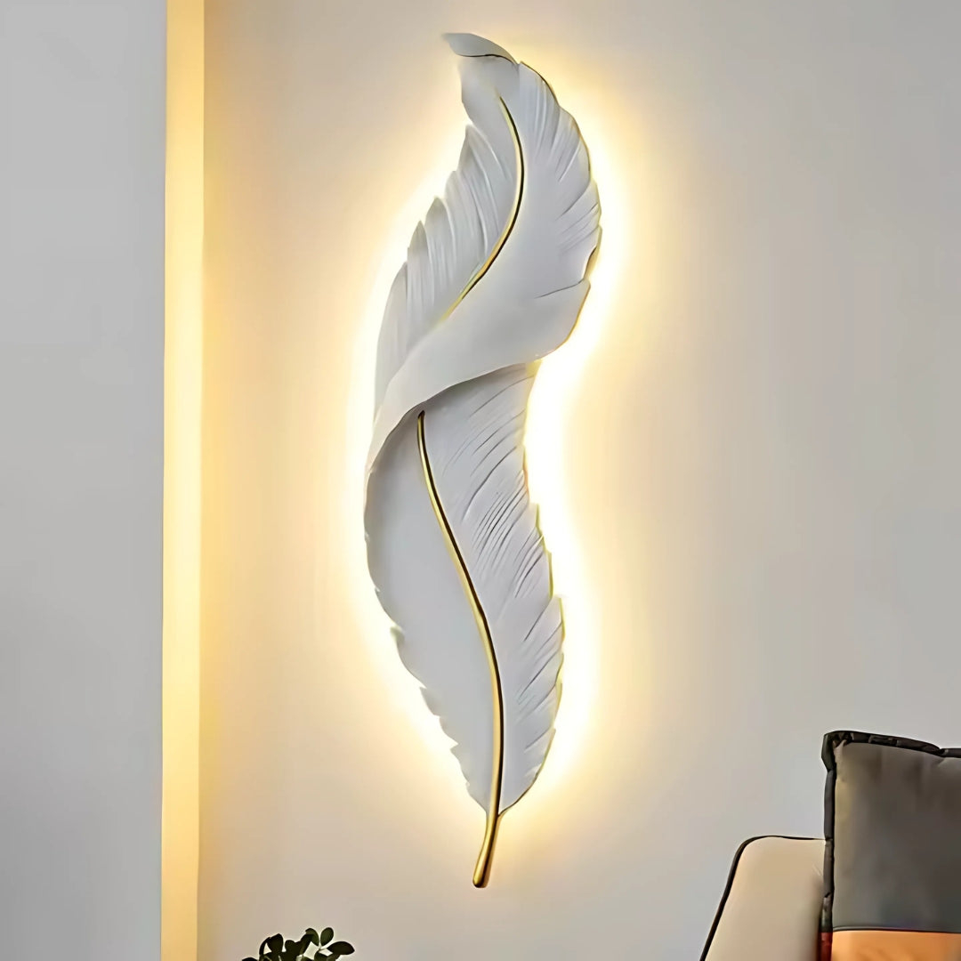 Aplica LED Pena 85CM Alb Auriu [3]