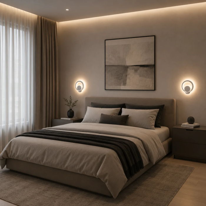 Aplica LED Moderna 19W Rotunda, Lumina Calda/Neutra/Rece, Alb Mat [5]