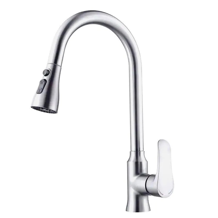 Baterie Bucatarie cu Dus Extractibil Inox Argintiu ZY1014 [1]