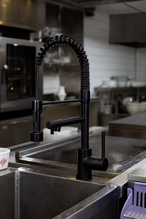 Baterie Bucatarie cu Dus Extractibil Inox SUS304 , 2 Functii, Cartus Ceramic 40mm [5]