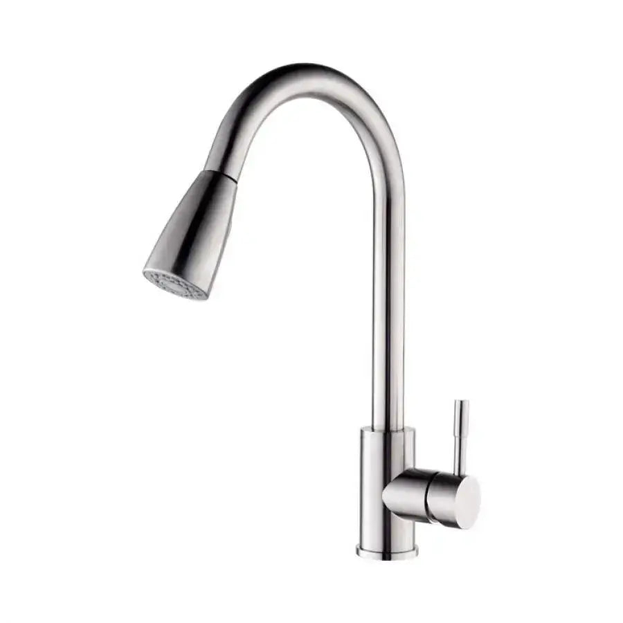 Baterie Bucatarie cu Dus Extractibil, Inox SUS304, Satinat, CF018 [3]