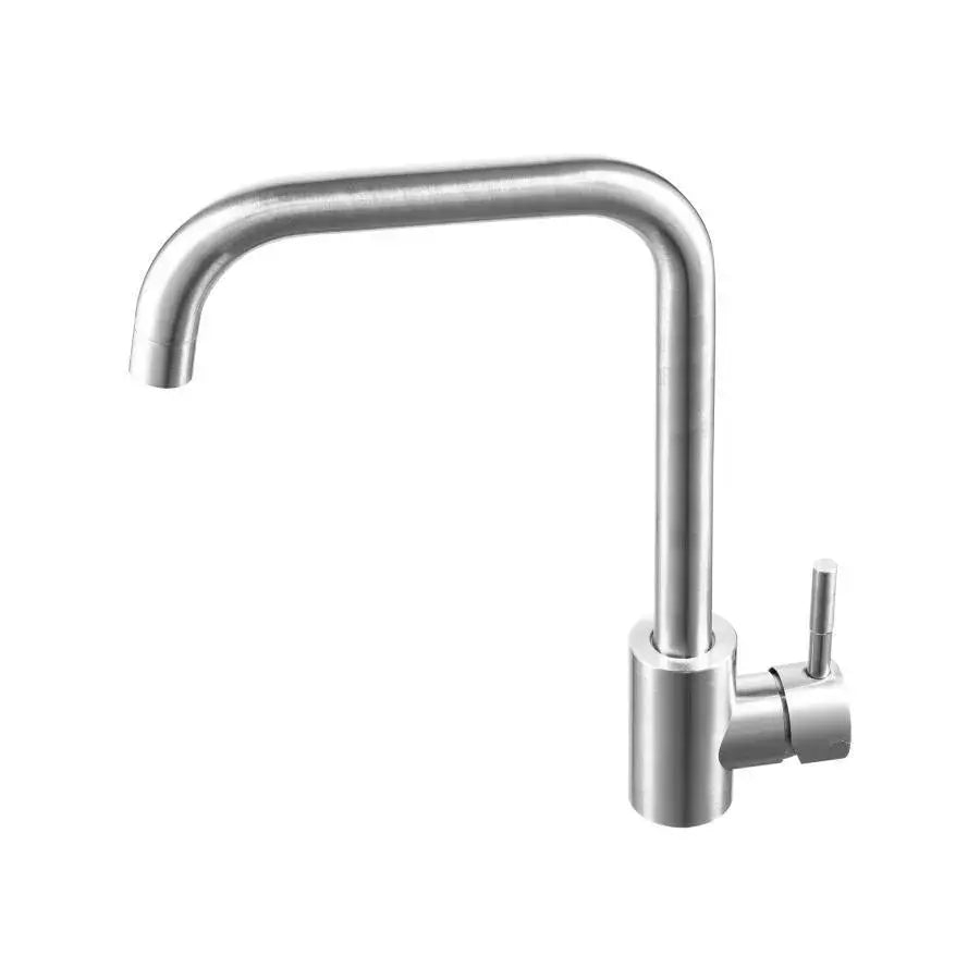 Baterie Bucatarie Monocomanda Pipa Pivotanta Cartus Ceramic Inox Satinat Racorduri Kit Fixare Incluse CF002 [3]