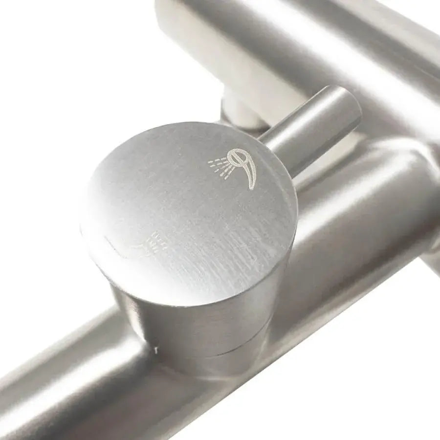 Baterie Cabina de Dus, Inox, Gri Satinat [3]