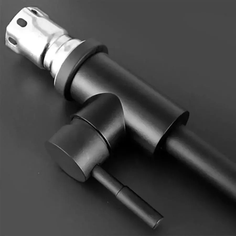 Baterie Lavoar cu Pipa Rotativa, Negru, Inox SUS304, LY008C [2]