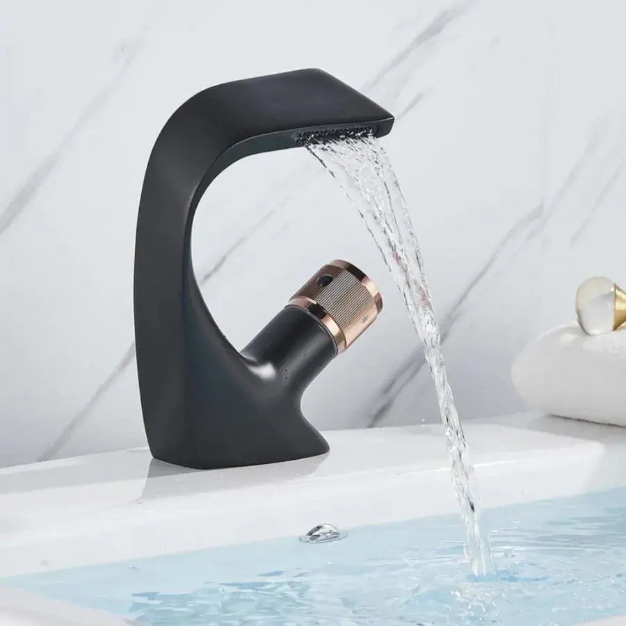 Baterie Lavoar Monocomanda Alama Sanitara Negru Racorduri incluse OD/2055 [1]