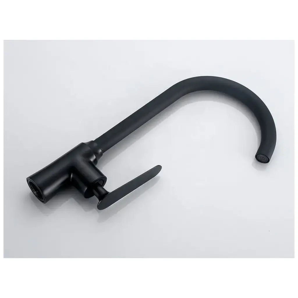 Baterie Lavoar Negru Mat EC01 – Design Elegant, Pipă Rotativă și Cartuș Ceramic [3]