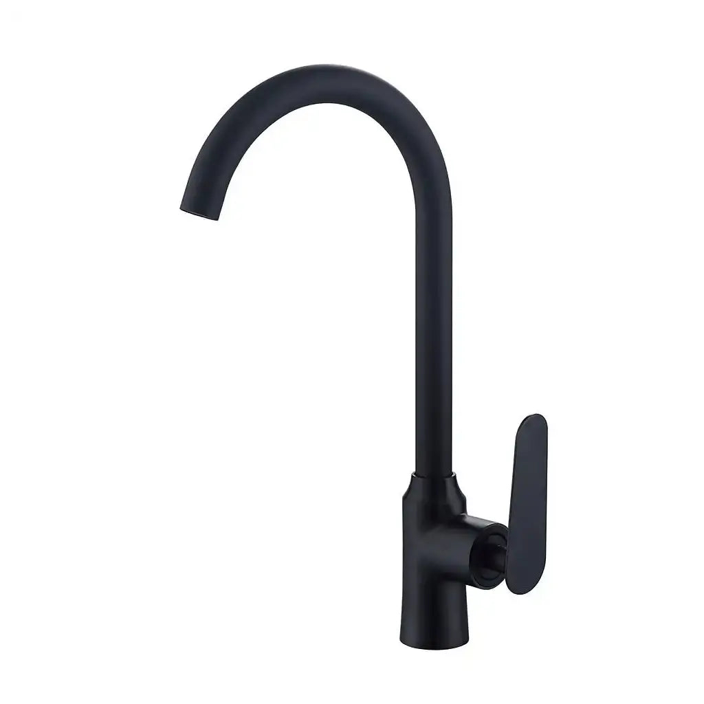 Baterie Lavoar Negru Mat EC01 – Design Elegant, Pipă Rotativă și Cartuș Ceramic [1]