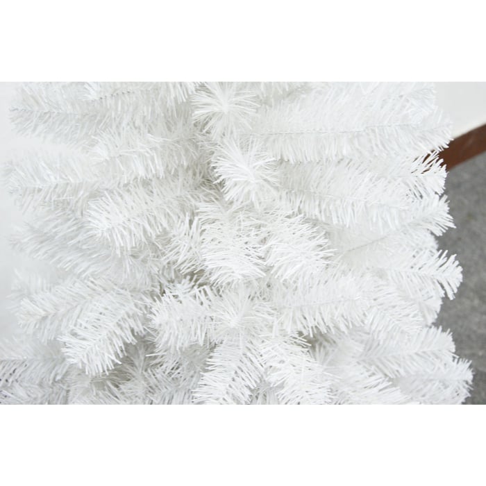 Brad artificial alb 180 cm cu suport inclus, 600 ramuri, aspect bogat, montaj simplu [4]