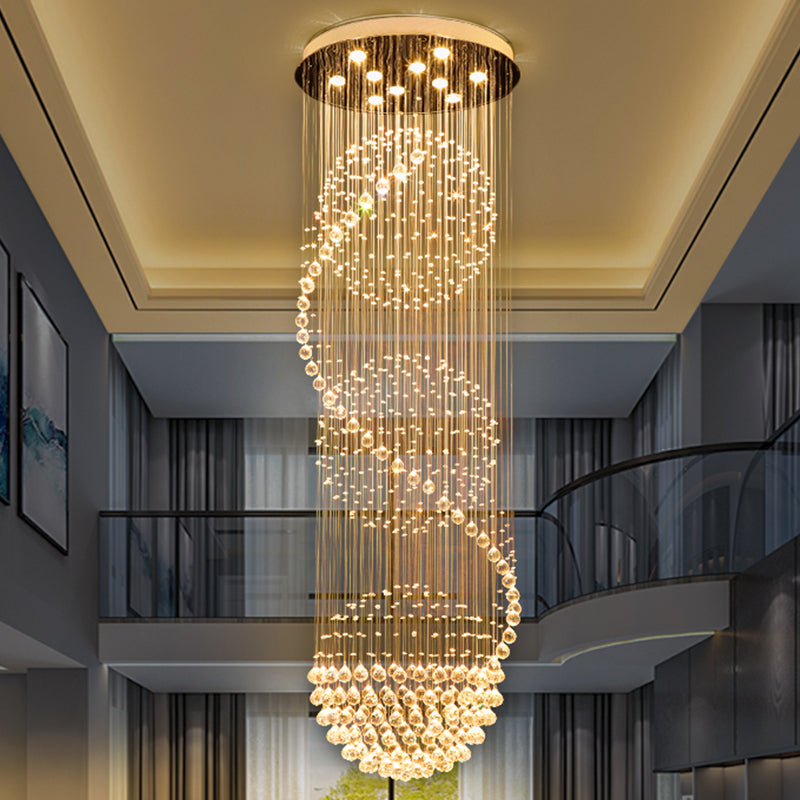 Candelabru Cristal LED 70W Bellini Auriu 50cm [3]