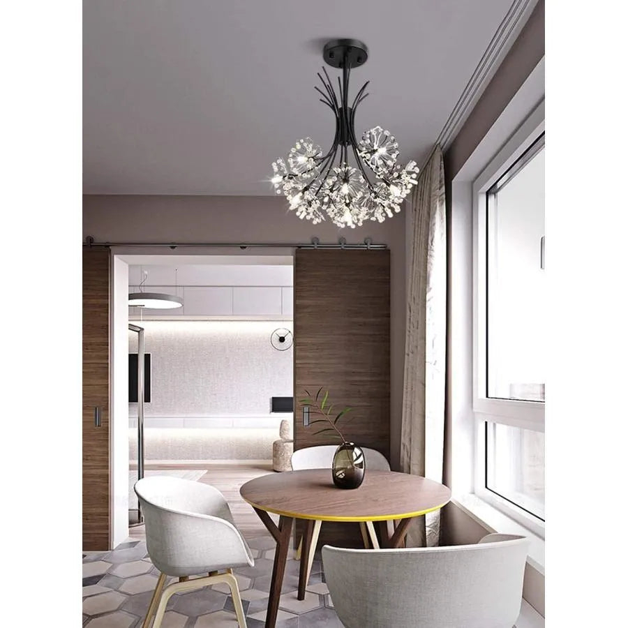 Candelabru Cristal PETERHOF Eleganza, 13x G4, Diametru 49cm, 18XG4, Negru [3]
