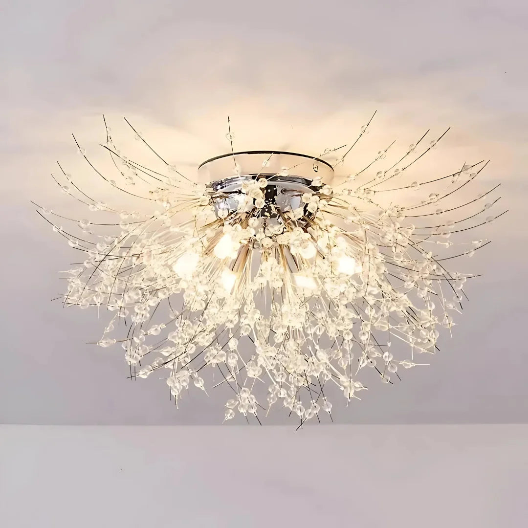 Candelabru Cristal RONDO Vivace, 6x G9, Diametru 49cm, Argintiu Lucios [2]