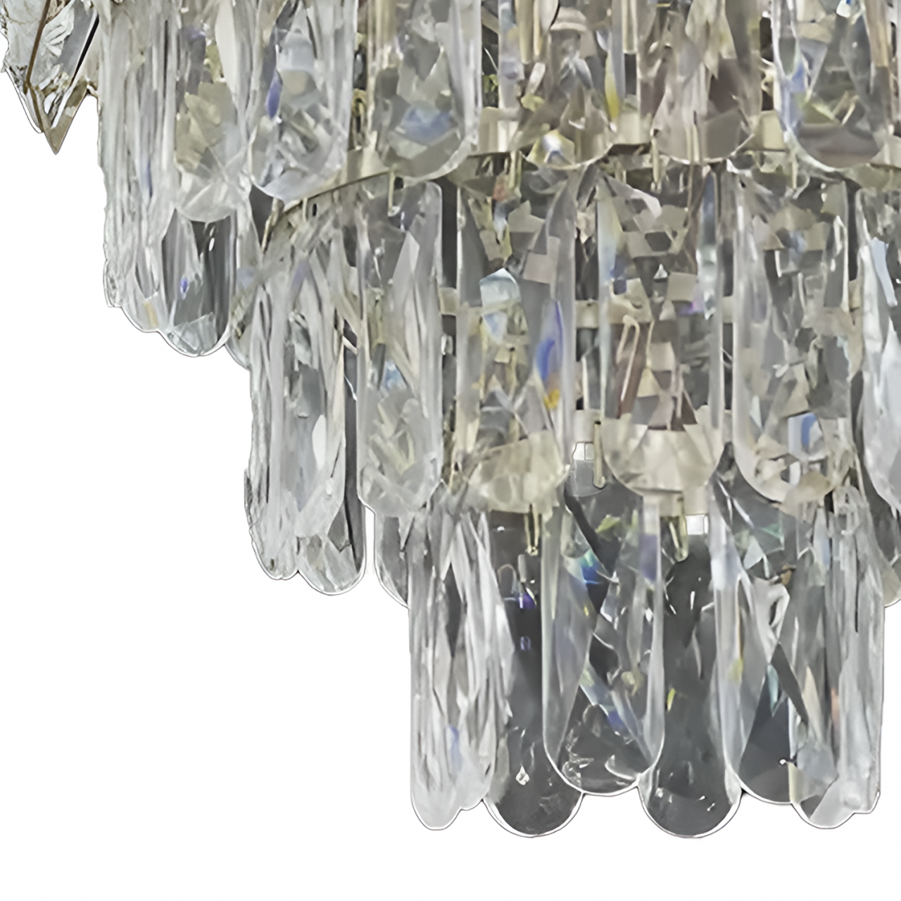 Candelabru Cristal WINDSOR Petito 3xE27, Diametru 30cm, Crom Lucios, Inaltime Reglabila [2]