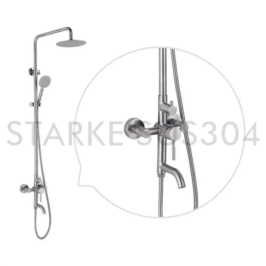 Coloana de Dus, Inox SUS304, Satinat, LY003 [4]