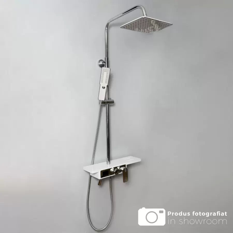 Coloana Dus, Afisaj LCD, Inox, Alb/Argintiu, SJG/009 [1]