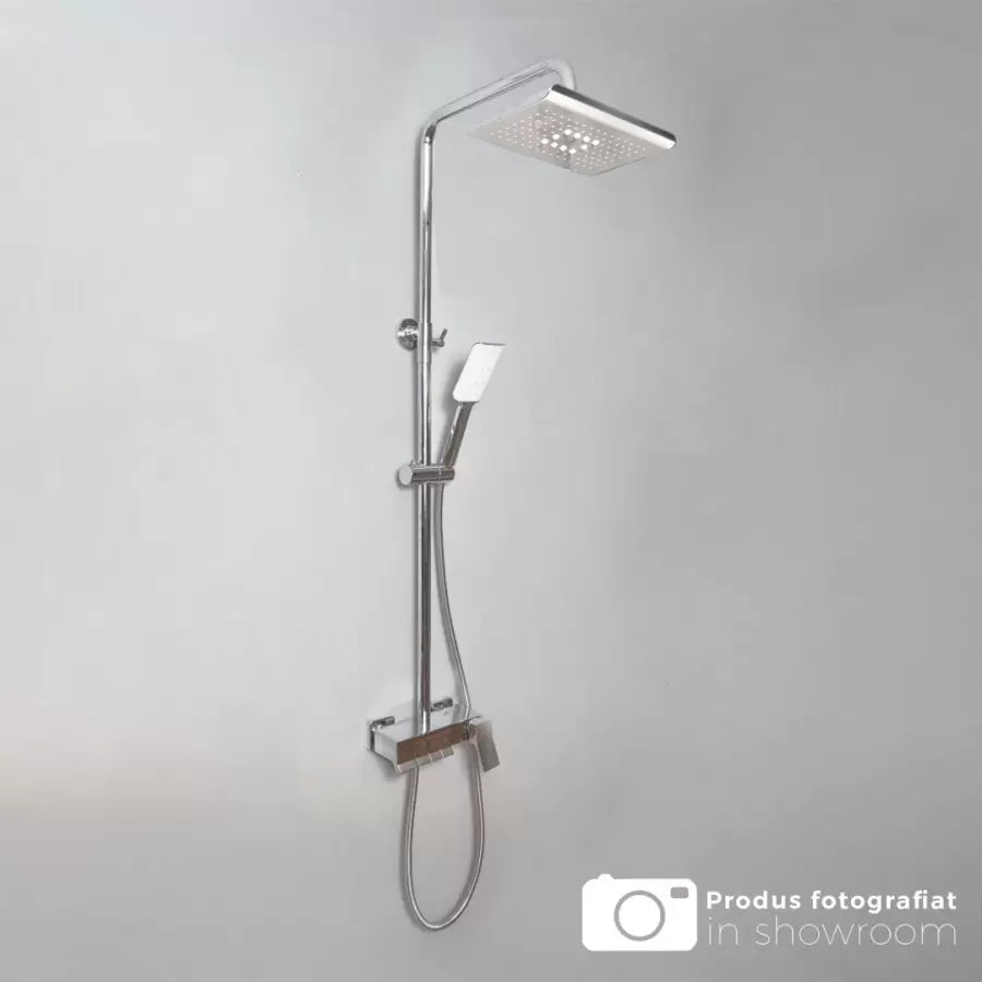 Coloana Dus cu Para si Palarie Reglaj, Alama Sanitara, Crom, 9920 [1]