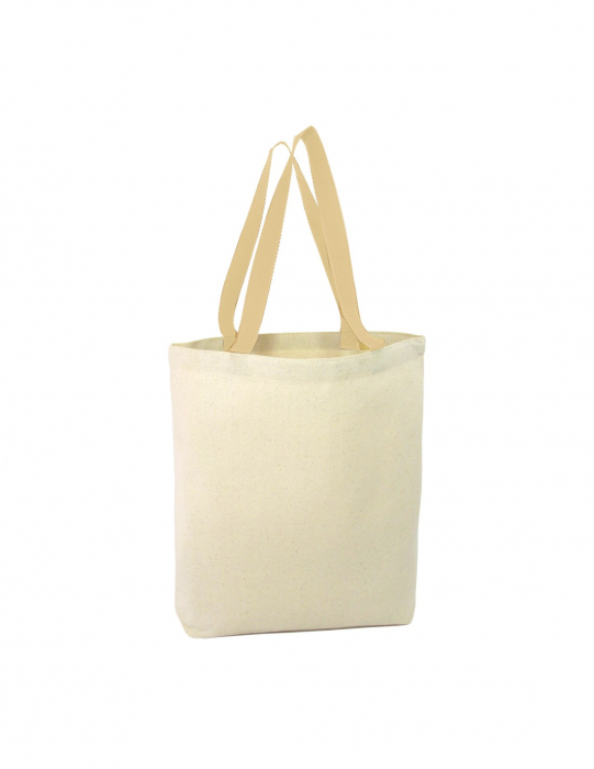 Geanta canvas TOTE maner alb [3]