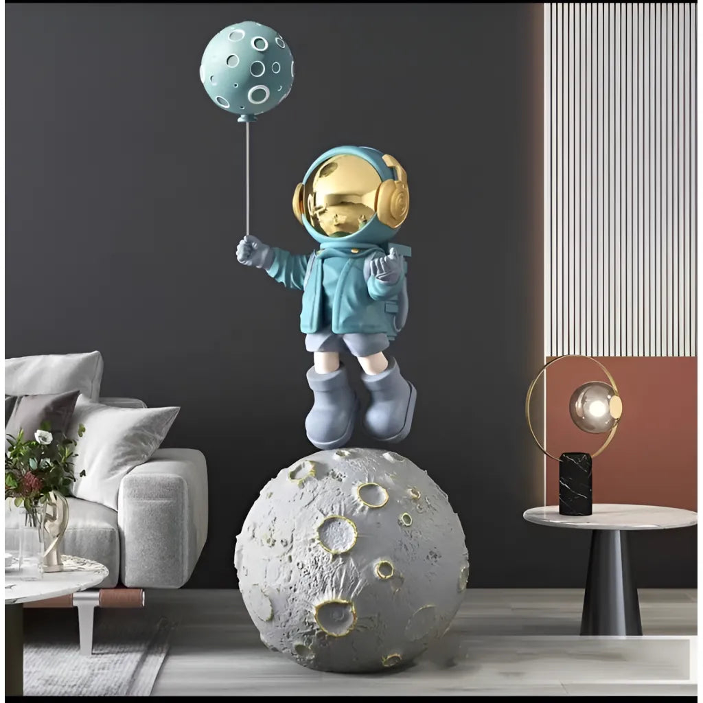 Lampadar LED Astronaut din Rasina Albastru [1]