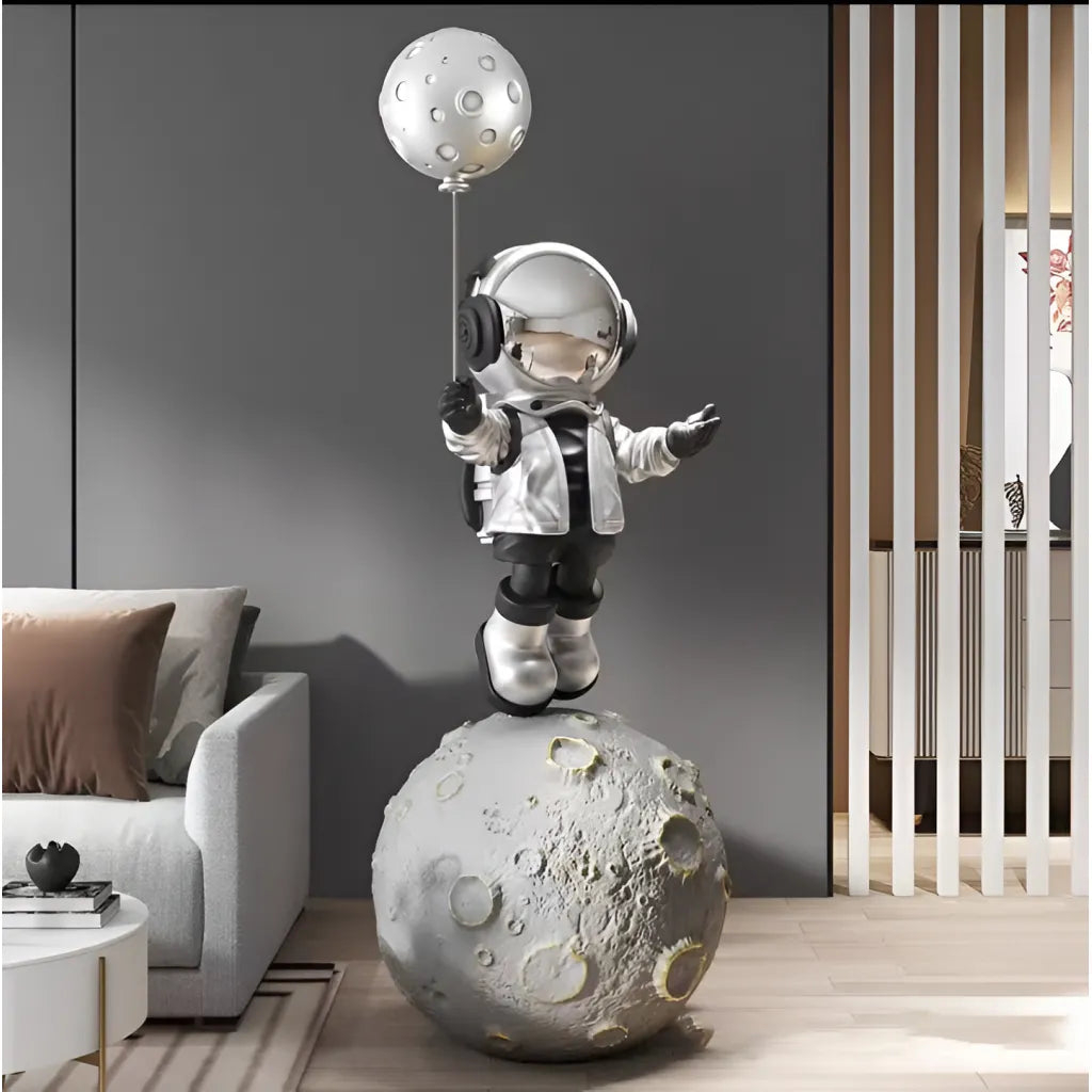 Lampadar LED Astronaut din Rasina Argintiu [1]