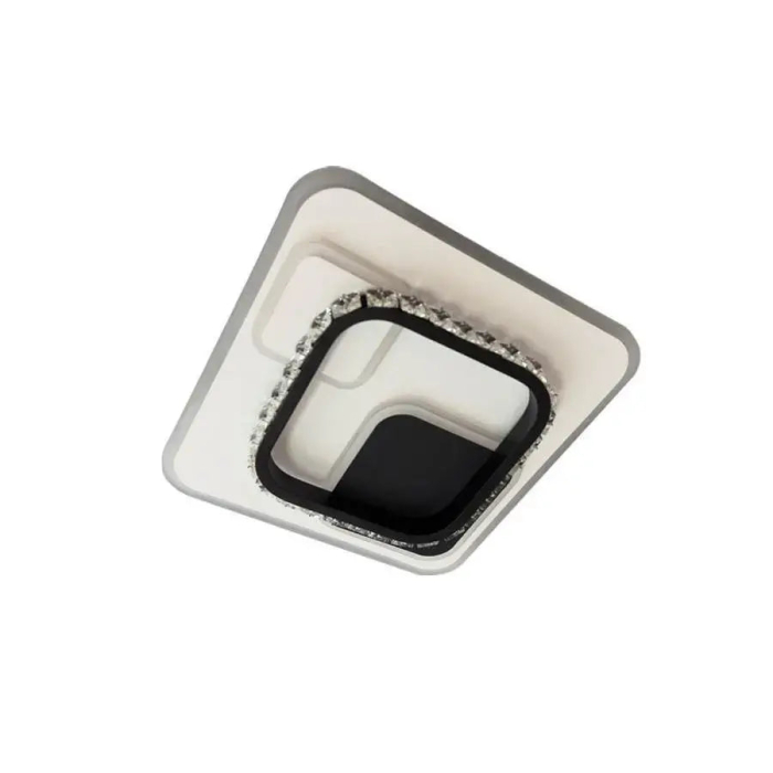 Lustră cristal LED - 40W, lumină rece/caldă/neutră, Negru & Alb– Alessandro [9]