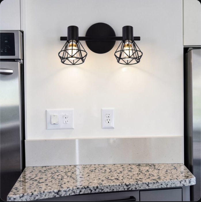 Lustră DIAMOND MEC Design, 2xE14, Metal Negru, Iluminat Interior Modern [4]