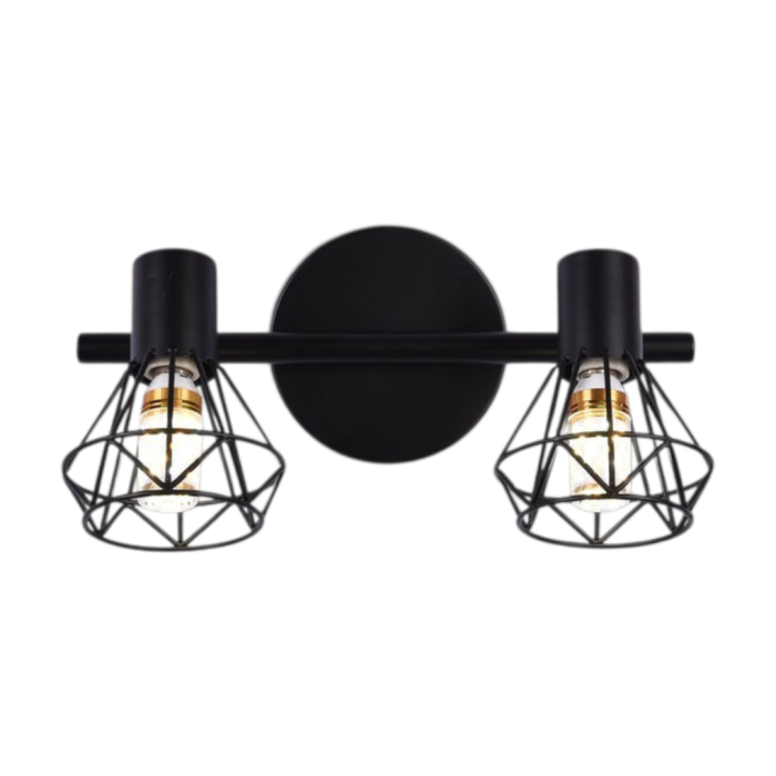 Lustră DIAMOND MEC Design, 2xE14, Metal Negru, Iluminat Interior Modern [2]