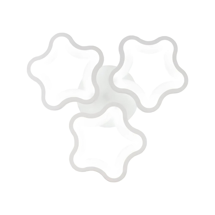 Lustra LED 30W cu 3 forme de stelute, lumina rece alba, design modern pentru dormitor, camera copii, hol, baie, bucatarie [6]