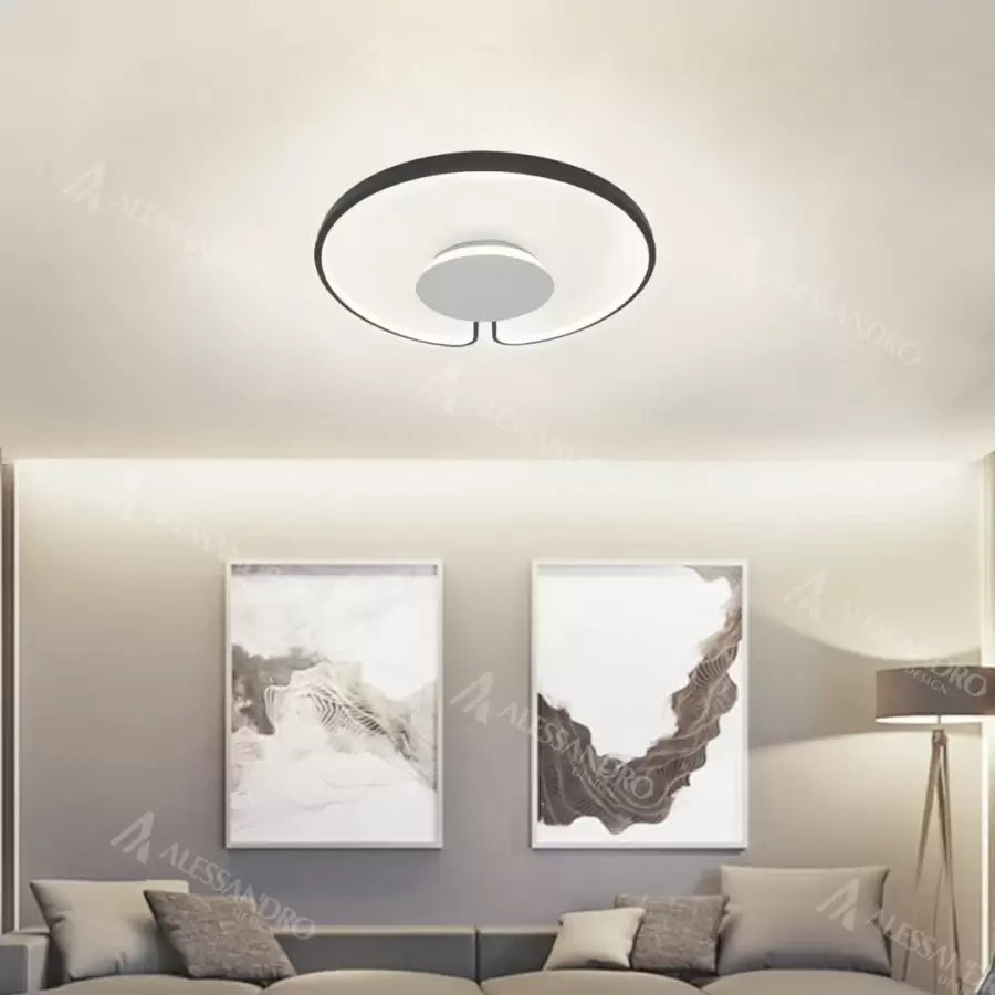 Lustra LED ADARA 90W, Rotunda, lumina Neutra, 4000K, Negru [1]