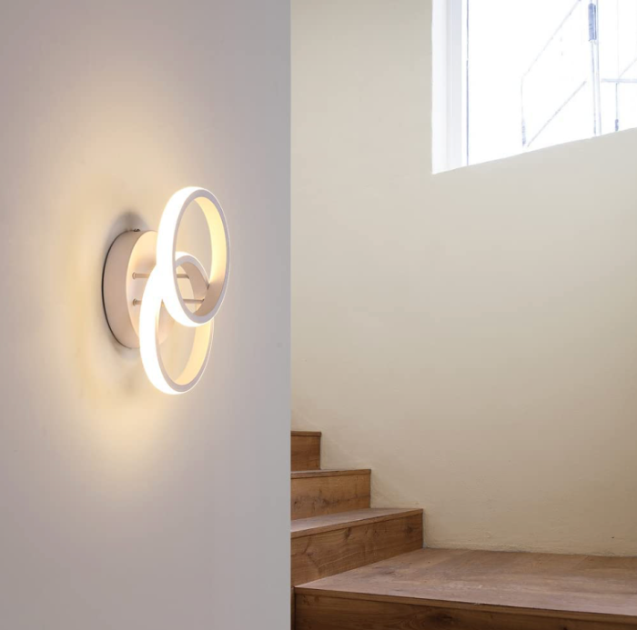 Lustra LED Circulară 24W, 2 Cercuri, Alb – Lumina Rece/Calda/Neutra [10]