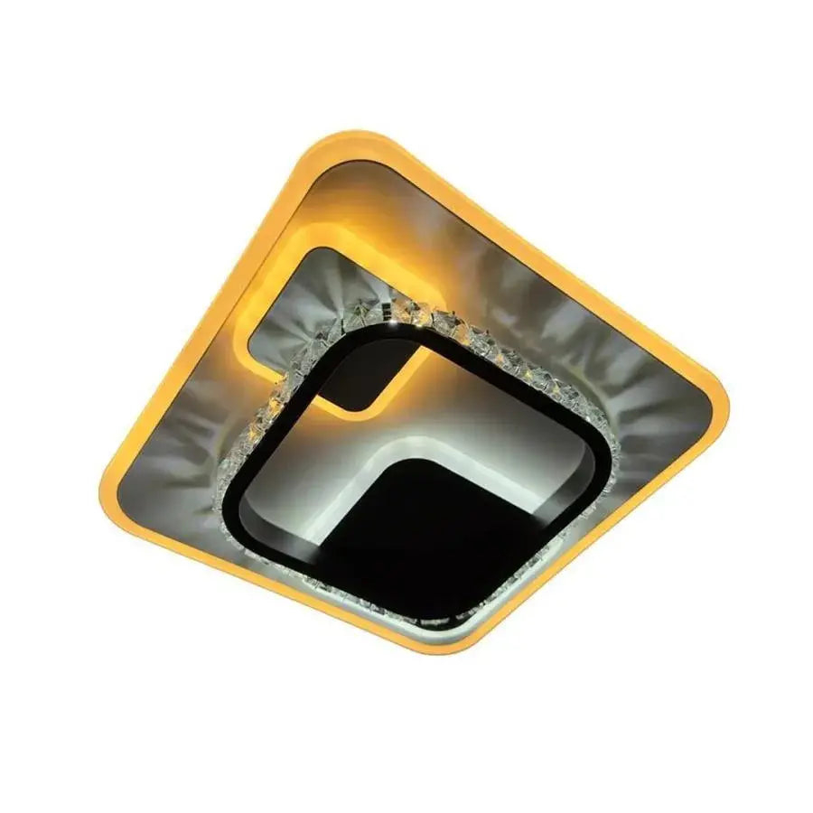 Lustra LED cu cristal ARIELLA 40W, Patrata, lumina Rece/Calda/Neutra, Negru [4]